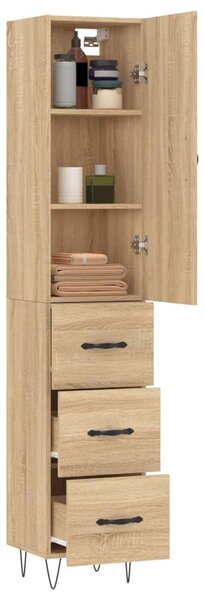Skříň highboard dub sonoma 34,5 x 34 x 180 cm kompozitní dřevo 3198884
