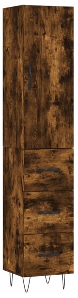 Skříň highboard kouřový dub 34,5 x 34 x 180 cm kompozitní dřevo 3198886