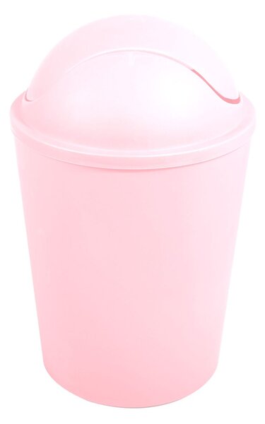 MSV výklopný koš AKO, pastelově růžový, plast, 5,5 L