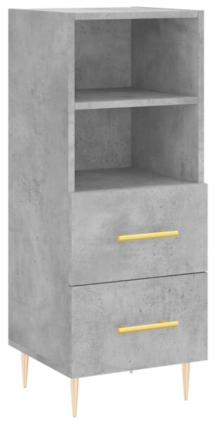 Skříň highboard betonově šedá 34,5x34x180 cm kompozitní dřevo 3198909