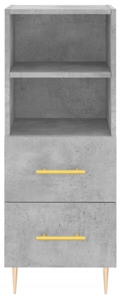 Skříň highboard betonově šedá 34,5x34x180 cm kompozitní dřevo 3198909