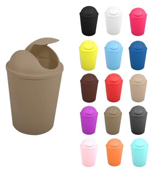MSV výklopný koš AKO, šedohnědý, plast, 5,5 L