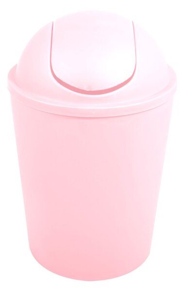 MSV výklopný koš AKO, pastelově růžový, plast, 5,5 L