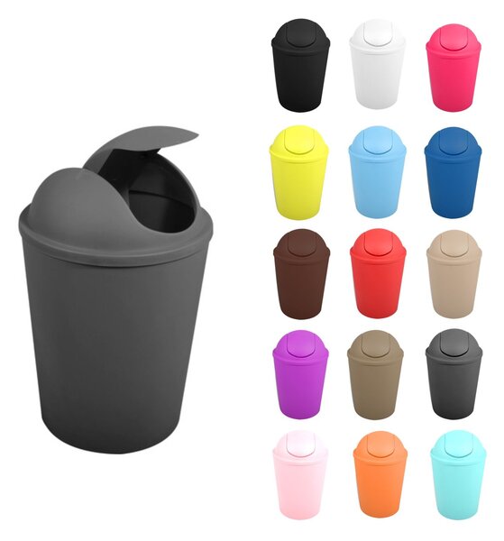 MSV výklopný koš AKO, šedý, plast, 5,5 L