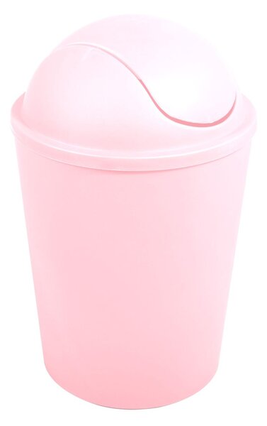 MSV výklopný koš AKO, pastelově růžový, plast, 5,5 L