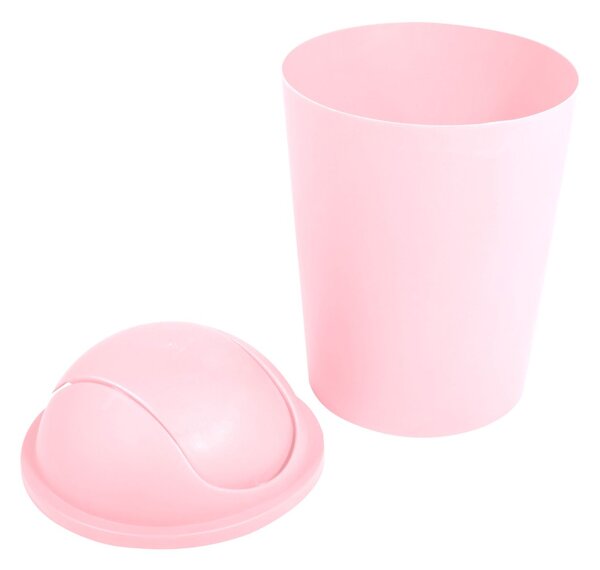 MSV výklopný koš AKO, pastelově růžový, plast, 5,5 L