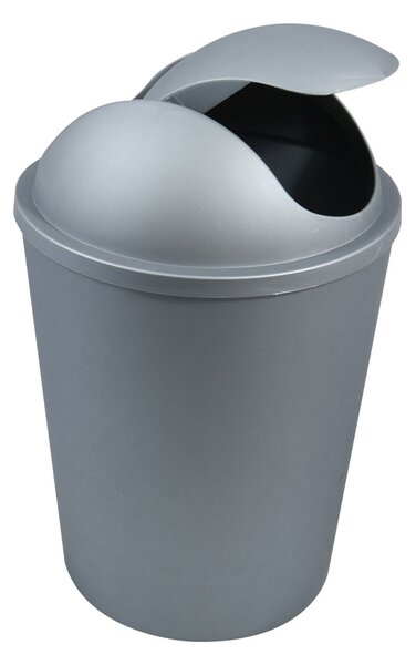 MSV výklopný koš AKO, stříbrný, plast, 5,5 L