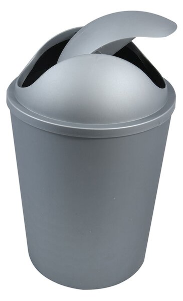MSV výklopný koš AKO, stříbrný, plast, 5,5 L