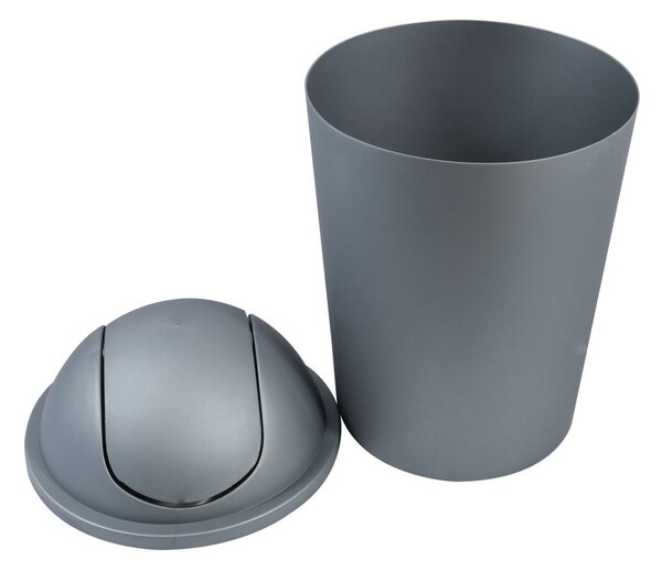 MSV výklopný koš AKO, stříbrný, plast, 5,5 L