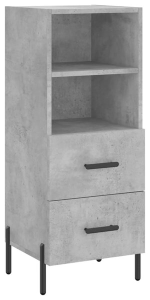 Skříň highboard betonově šedá 34,5x34x180 cm kompozitní dřevo 3198925