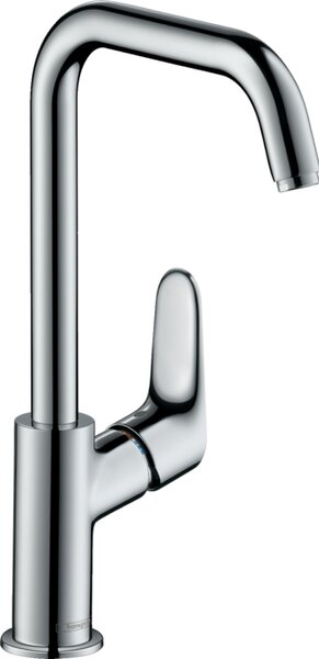 Hansgrohe Focus Páková umyvadlová baterie 240 s otočným výtokem a odtokovou soupravou s táhlem, chrom 31609000