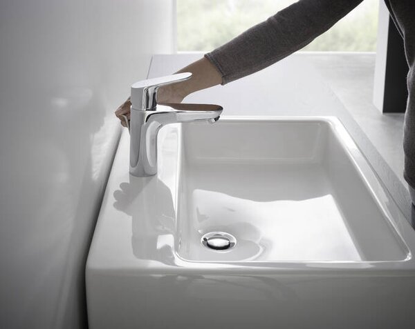 Hansgrohe Focus Páková umyvadlová baterie 100 s odtokovou soupravou s táhlem, chrom 31607000