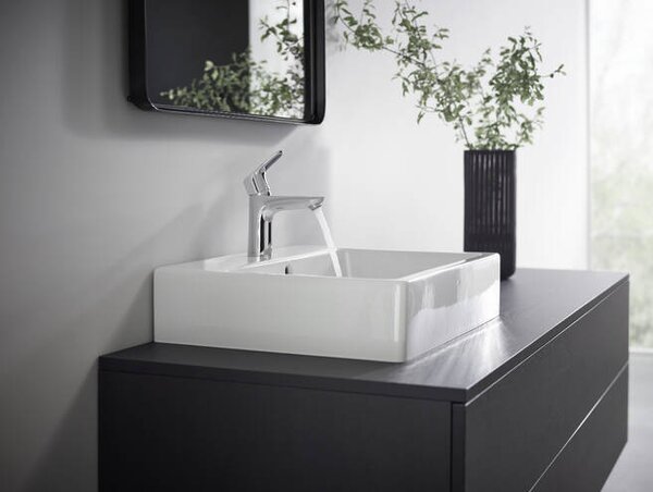 Hansgrohe Focus Páková umyvadlová baterie 100 CoolStart s odtokovou soupravou s táhlem, chrom 31621000