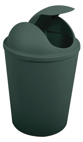 MSV výklopný koš AKO, tmavě zelený, plast, 5,5 L