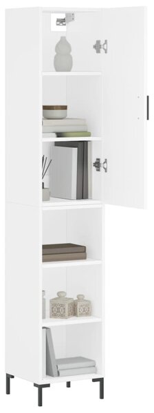 Skříň highboard bílá 34,5 x 34 x 180 cm kompozitní dřevo 3198977