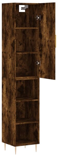 Skříň highboard kouřový dub 34,5 x 34 x 180 cm kompozitní dřevo 3198974