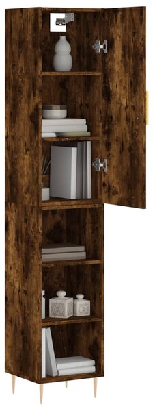 Skříň highboard kouřový dub 34,5 x 34 x 180 cm kompozitní dřevo 3198974