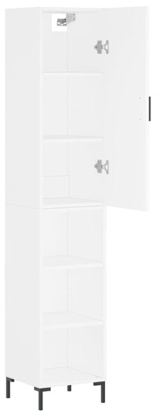 Skříň highboard bílá 34,5 x 34 x 180 cm kompozitní dřevo 3198977
