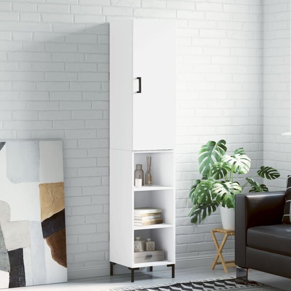 Skříň highboard bílá 34,5 x 34 x 180 cm kompozitní dřevo 3198977