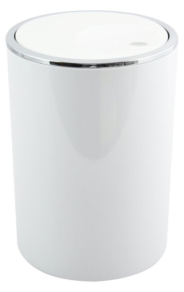 MSV výklopný odpadkový koš KAMAKA, bílý, plast, 6 L