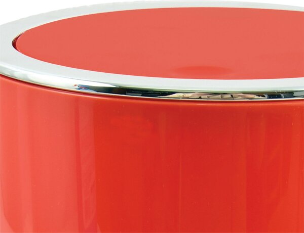 MSV výklopný odpadkový koš KAMAKA, červený, plast, 6 L