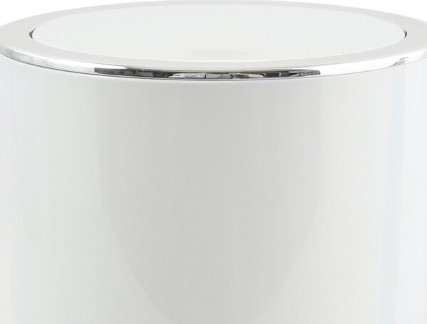 MSV výklopný odpadkový koš KAMAKA, bílý, plast, 6 L
