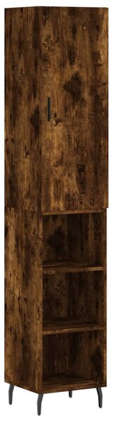 Skříň highboard kouřový dub 34,5 x 34 x 180 cm kompozitní dřevo 3198998