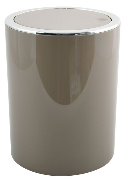 MSV výklopný odpadkový koš KAMAKA, šedohnědý, plast, 6 L
