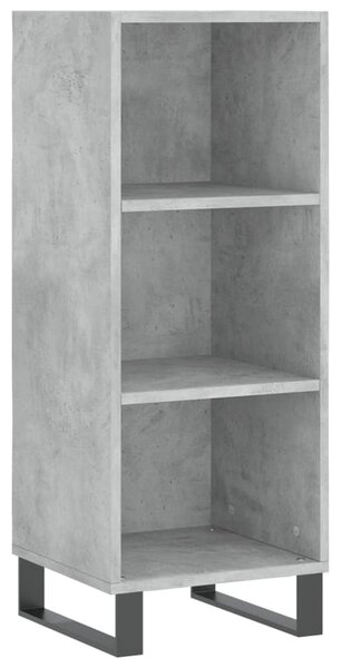 Skříň highboard betonově šedá 34,5x34x180 cm kompozitní dřevo 3199005