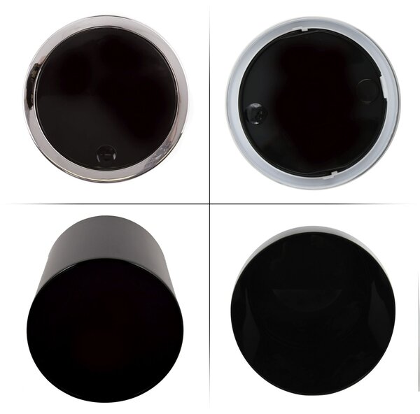MSV výklopný odpadkový koš KAMAKA, černý, plast, 6 L