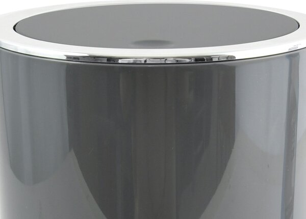 MSV výklopný odpadkový koš KAMAKA, šedý, plast, 6 L