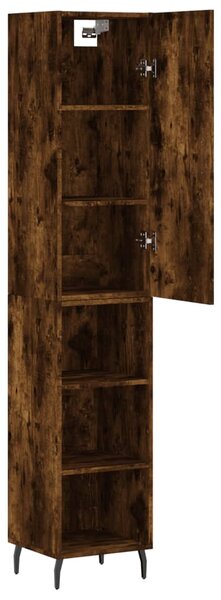 Skříň highboard kouřový dub 34,5 x 34 x 180 cm kompozitní dřevo 3198998