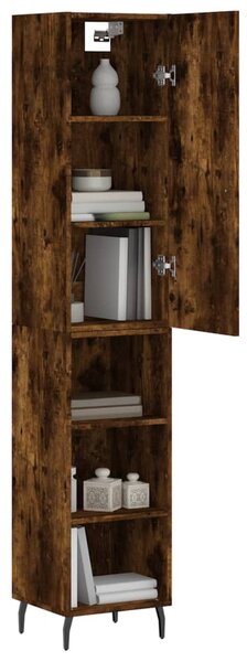 Skříň highboard kouřový dub 34,5 x 34 x 180 cm kompozitní dřevo 3198998