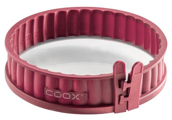 Coox Silikonová forma na koláč se skleněným dnem, Ø 18 cm (tmavě červená) (100386553001)