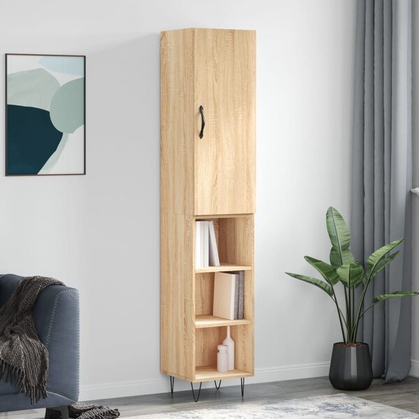 Skříň highboard dub sonoma 34,5 x 34 x 180 cm kompozitní dřevo 3199012