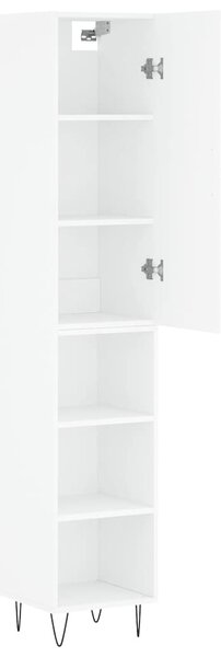 Skříň highboard bílá 34,5 x 34 x 180 cm kompozitní dřevo 3199009