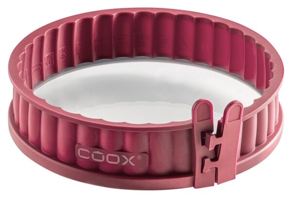 Coox Silikonová forma na koláč se skleněným dnem, Ø 18 cm (tmavě červená) (100386553001)