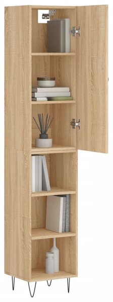 Skříň highboard dub sonoma 34,5 x 34 x 180 cm kompozitní dřevo 3199012