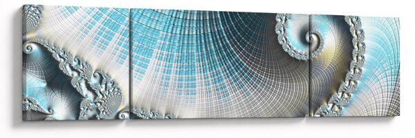 Obraz texturované spirály (170x50 cm)