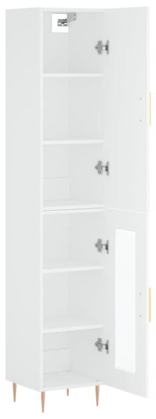 Skříň highboard bílá 34,5 x 34 x 180 cm kompozitní dřevo 3199033