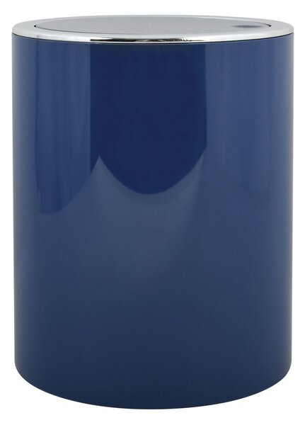 MSV výklopný odpadkový koš KAMAKA, tmavě modrý,plast, 6 L