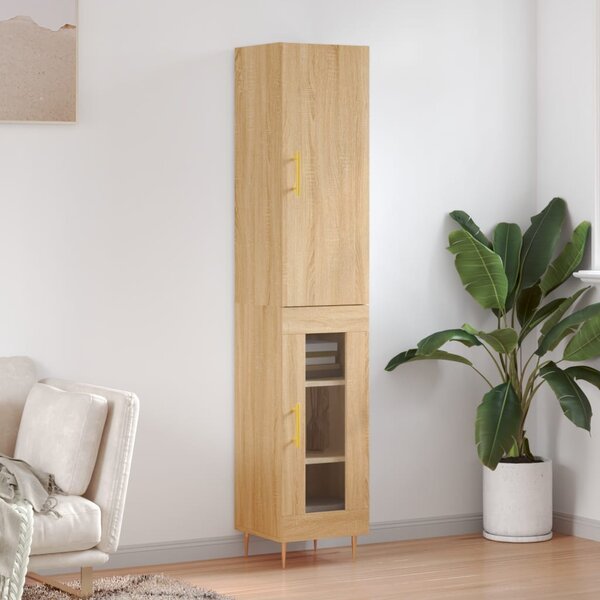 Skříň highboard dub sonoma 34,5 x 34 x 180 cm kompozitní dřevo 3199036