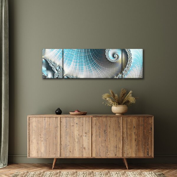 Obraz texturované spirály (170x50 cm)