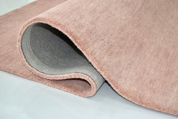 Ručně všívaný kusový koberec Asra wool pink 160x230 cm