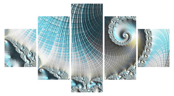 Obraz texturované spirály (125x70 cm)