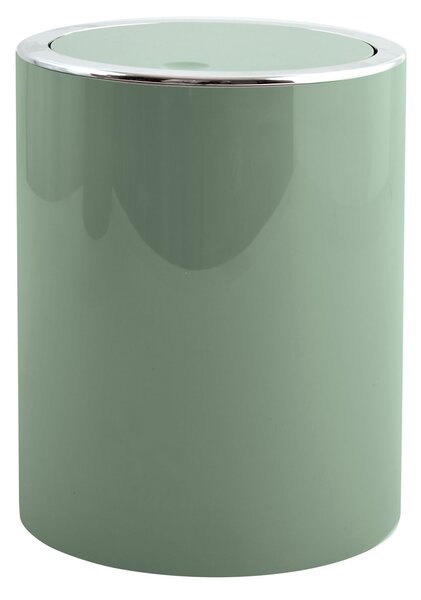 MSV výklopný odpadkový koš KAMAKA, světle zelený plast, 6 L
