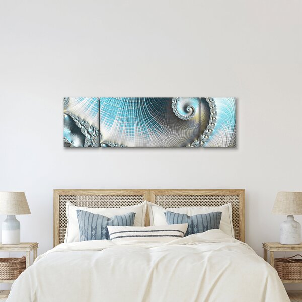 Obraz texturované spirály (170x50 cm)