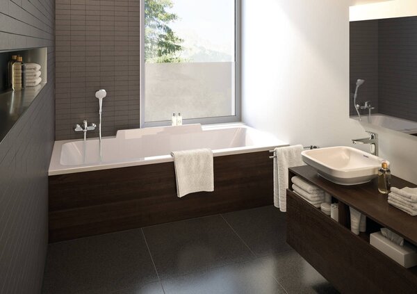 Hansgrohe Logis páková umyvadlová baterie 100 s odtokovou soupravou s táhlem, chrom 71100000