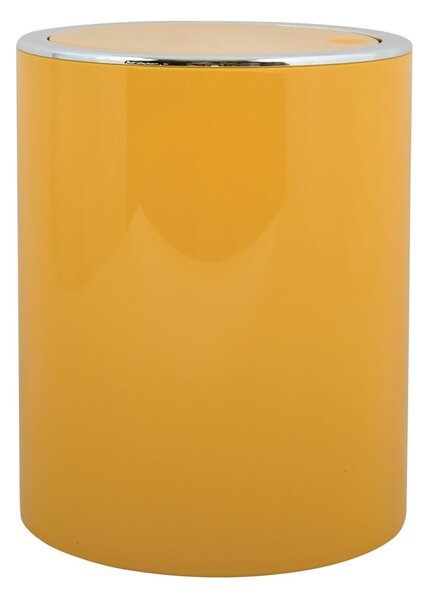 MSV výklopný odpadkový koš KAMAKA, žlutý, plast, 6 L
