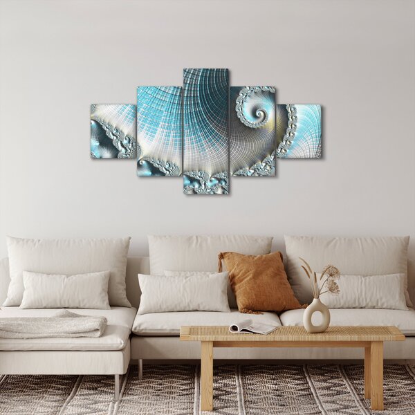 Obraz texturované spirály (125x70 cm)